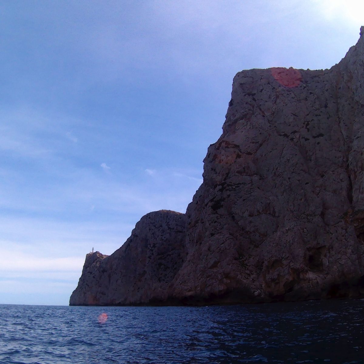Cruzando el Cabo de Formentor